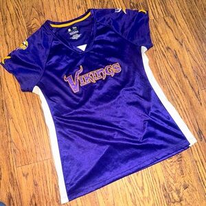 Womens Minnesota Vikings Jersey Medium Cheerleader Team Apparel NFL bling Large